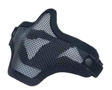 детальное фото Маска Kingrin 2 ремня черная (ma-09-bk) интернет-магазин "Планета страйкбола"