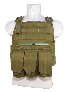 детальное фото для раздела Плитоносец Sabado с подсумками, олива (Б/У) интернет-магазин "Планета страйкбола»