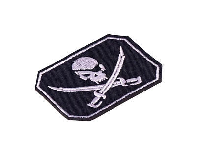 Нашивка Strike "Роджер" 65х45мм, черный