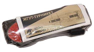 Турникет - жгут кровоостанавливающий Rhino Rescue, алюминий, черный (CR-ED01B)