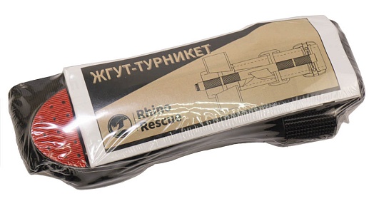 Турникет - жгут кровоостанавливающий Rhino Rescue, алюминий, черный (CR-ED01B)