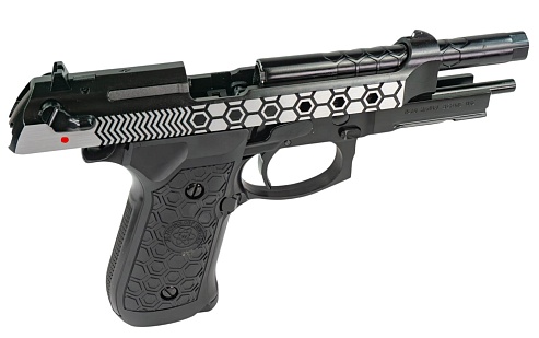 Пистолет WE M92-Hex Cut-2Tone-w/rail-AUTO (we-m014-2t)