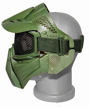 Маска Kingrin с защитой глаз сетка олива (ma-07-od)