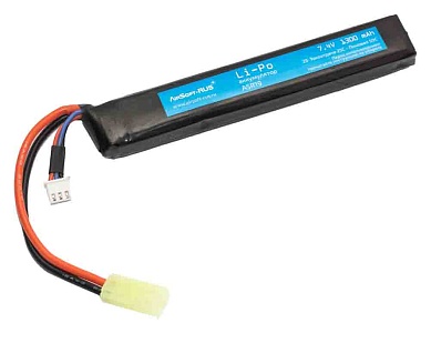 детальное фото для раздела Аккумулятор ASR LiPo 7.4V 1300mAh, АК-тип (Б/У) интернет-магазин "Планета страйкбола»