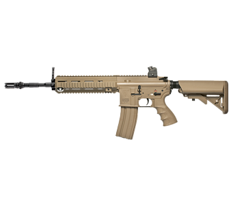 фото детально g&g автомат hk416 long, tan (tgr-418-lng-dbb-ncm-2) интернет-магазин "Планета страйкбола"