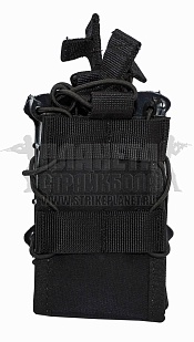 детальное фото Подсумок магазина АКМ 2шт. ССО Raid molle черный интернет-магазин "Планета страйкбола"