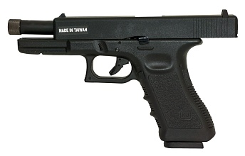 KJW Пистолет Glock 17, грингаз, резьба под глушитель (kp-17-tbc)