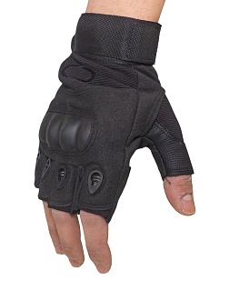 детальное фото Перчатки полпальца черные XXL интернет-магазин "Планета страйкбола"