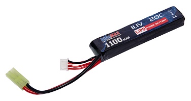 детальное фото для раздела Аккумулятор BlueMax LiPo 11.1В, 1100мАч, 20C, АК интернет-магазин "Планета страйкбола»