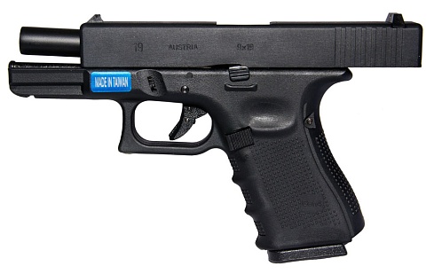 WE Пистолет Glock 19 Gen.4, greengas (we-g003b-bk)