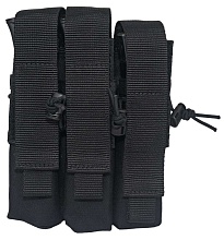 Подсумок Strike для 3 магазинов пистолета-пулемета ПП, черный кордура