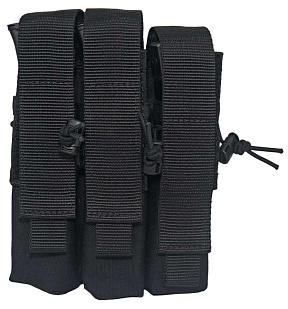 Подсумок Strike для 3 магазинов пистолета-пулемета ПП, черный кордура