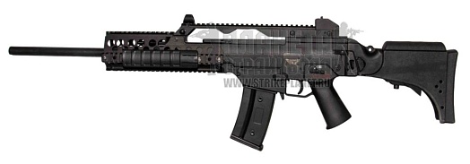 фото детально jing gong автомат g36, удлиненный ствол, с сошками (jg2138) интернет-магазин "Планета страйкбола"