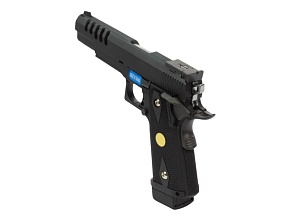 WE Пистолет Colt Hi Capa 5.1, greengas перфорированный кожух, WE-H002