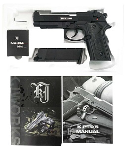 Пистолет KJW Beretta M9 IAFM Elite (IA) greengas