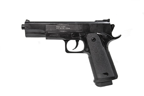 фото детально пистолет galaxy colt 1911 с фонарем, коллиматором и глушителем (g053a) интернет-магазин "Планета страйкбола"