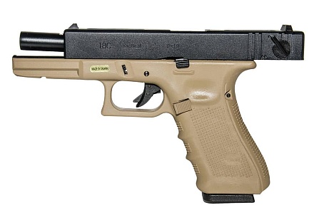 WE Пистолет Glock 18с gen.4, tan (gp617b)