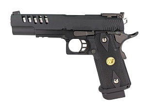 фото детально we пистолет colt hi capa 5.1 auto, greengas перфорированный кожух, (we-h002at) интернет-магазин "Планета страйкбола"