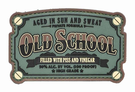 детальное фото Нашивка Zlo "Old school PVC" олива интернет-магазин "Планета страйкбола"