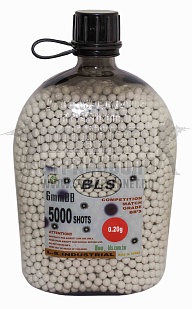 детальное фото для раздела Шары BLS 0.20г. 5000шт. бутылка (5bo-h20) интернет-магазин "Планета страйкбола»