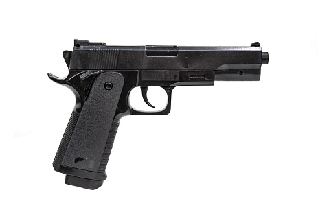 Пистолет Galaxy Colt 1911 с фонарем, коллиматором и глушителем (g053a)