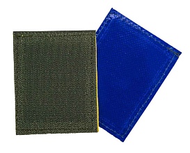 Нашивка-патч Strike комплект, ПВХ синий и желтый