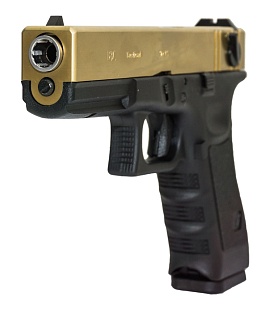 WE Пистолет Glock 18C gen.3, greengas, Titanium version (WE-G002A-TG)